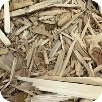 The 4-inch minus woodchips are suitable for industrial biomass boilers.