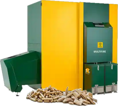The KWB Multifire2 is the perfect biomass boiler for small-scale applications like homes, small commercial or community buildings