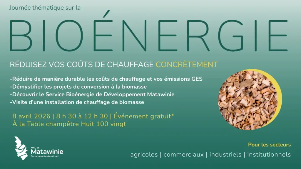 Journée Thématique sur la Bioénergie le 8 avril 2026