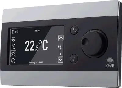 KWB Comfort 4 automation control for the Multifire2 biomass boiler