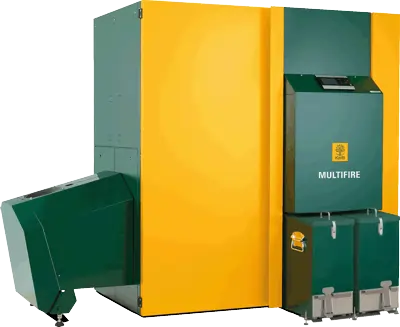 KWB Multifire2 biomass boiler - ideal for a range of applications including residential, commercial, agricultural and small heat networks