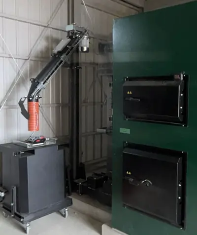 KWB Powerfire2 boiler with ash box