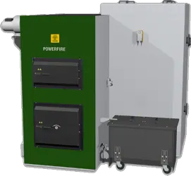 The KWB Powerfire2 biomass boiler is made for larger heating applications